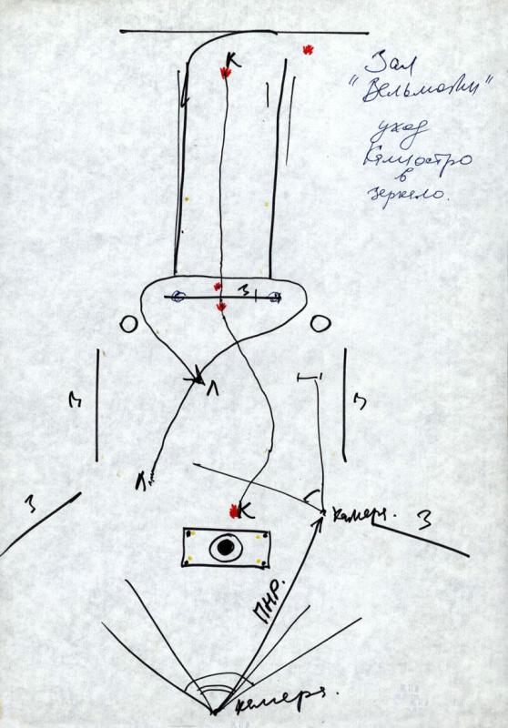 Зал Вельможи - уход Калиостро в зеркало