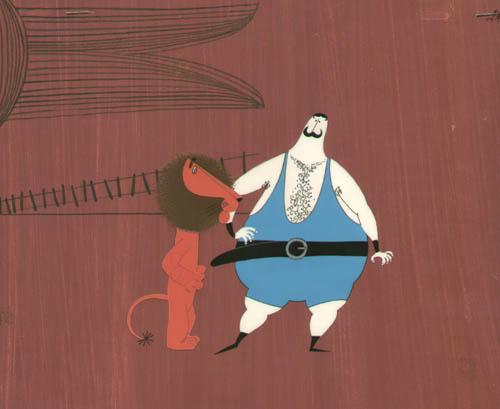 Бонифаций и силач; Бонифаций на фоне зеленой стены; Бонифаций на канате (2 сц.); Цирковой шатер