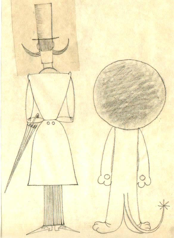 Бонифаций (сидящий),   Бонифаций и Директором (вид со спины)