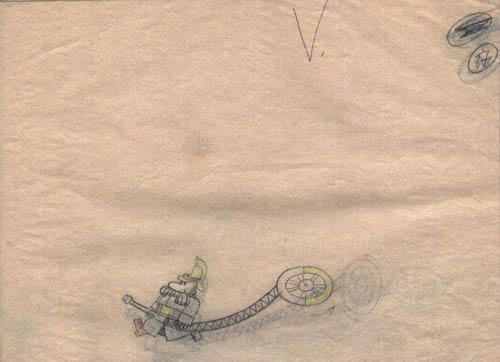 Пожарный со шлангом