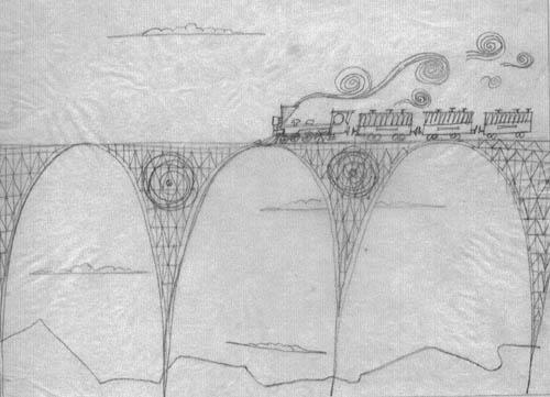 Поезд на мосту