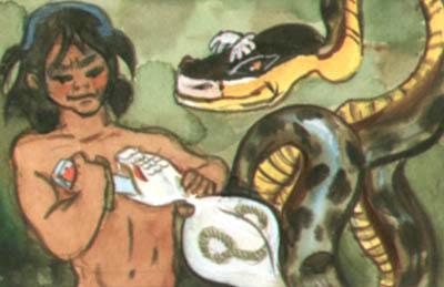 Маугли, Каа и мать Кобра