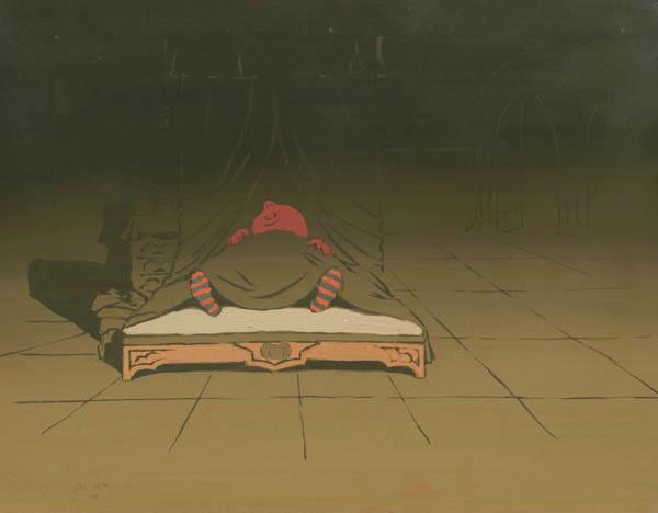 Сеньор Помидор в спальне