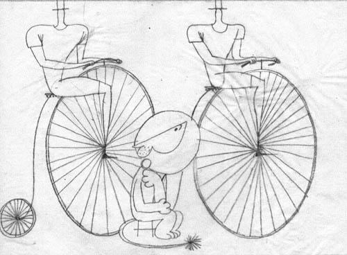 Бонифаций и акробаты на велосипедах