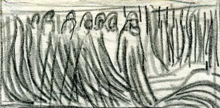 Праздник. Лебеди (тетрадь №3)