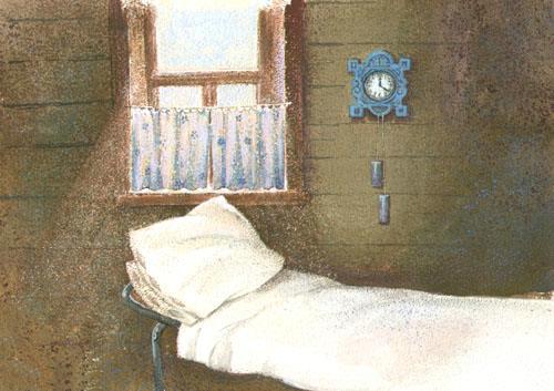 Раскладушка у окна