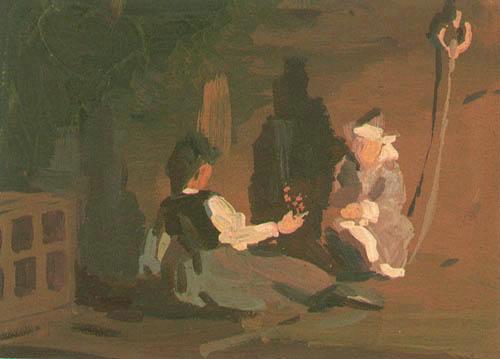 Герда и Лапландка в хижине