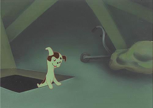 Щенок на чердаке