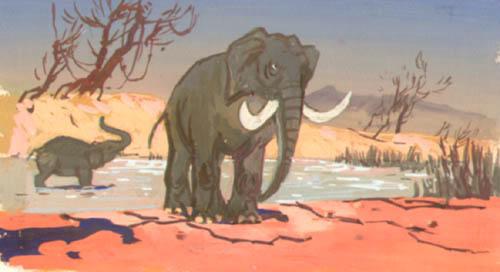 Слоны на водопое