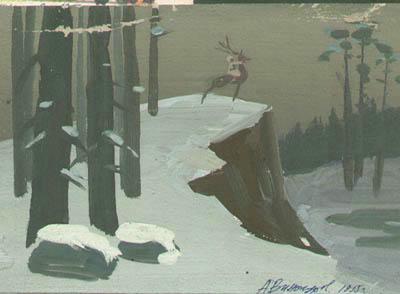 Герда верхом на олене