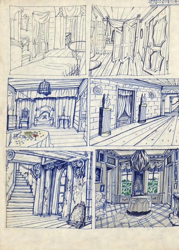 Интерьеры комнат в усадьбе