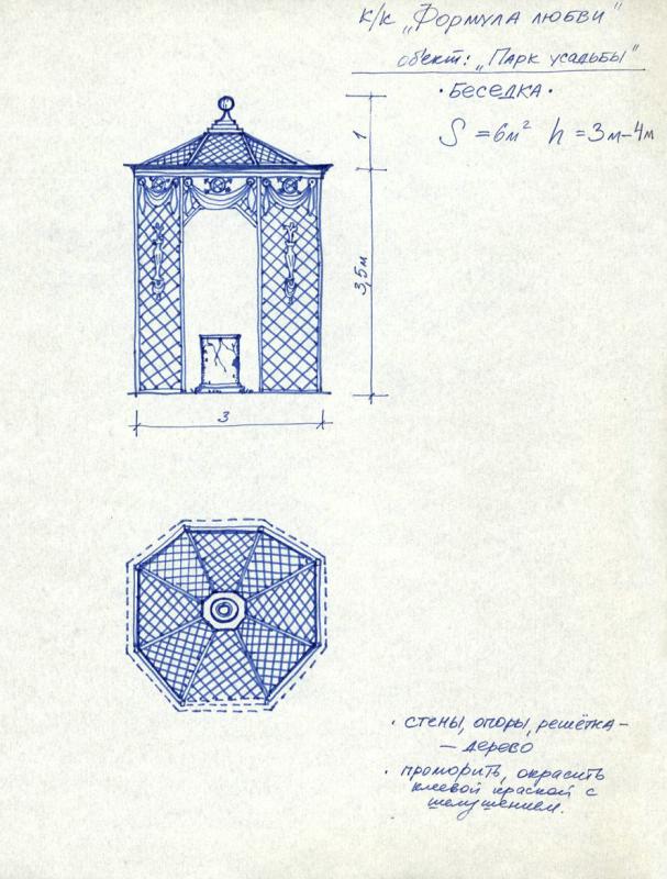 Парк усадьбы. Беседка