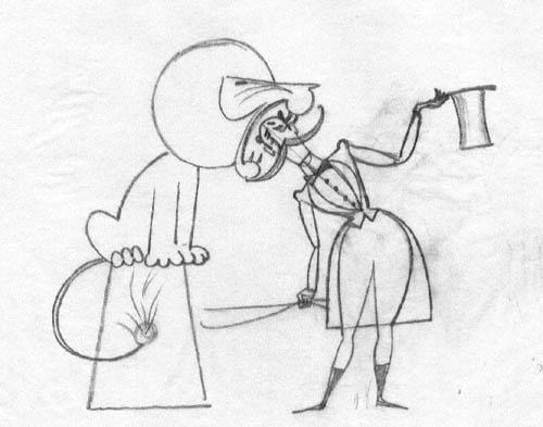 Сцена 27: Бонифаций и дрессировщик на арене