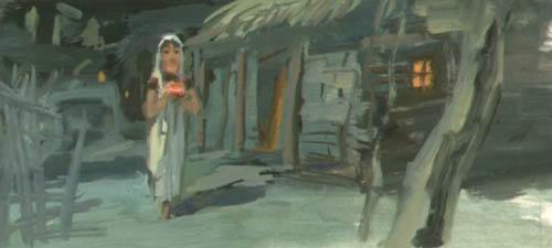 Индийская девушка с огнем