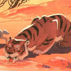 Шер-хан на водопое