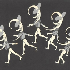 Фазы движений Месяца и Луны, марионетки, типажи к мультвставке