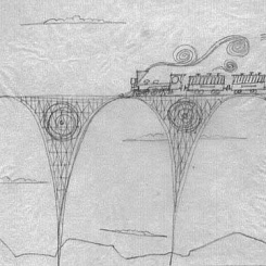 Поезд на мосту