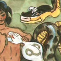 Маугли, Каа и мать Кобра