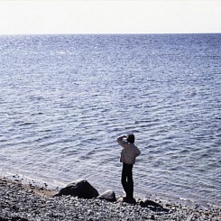 Режиссер Андрей Тарковский на выборе натуры на острове Готланд