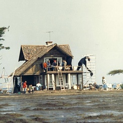 Рабочий момент съемок. Декорации дома Александра