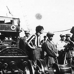 Эпизод съемок на корабле