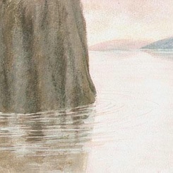 Утес в воде