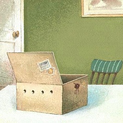 Посылка на столе