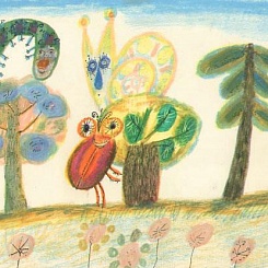 Жук, улитка, гусеница