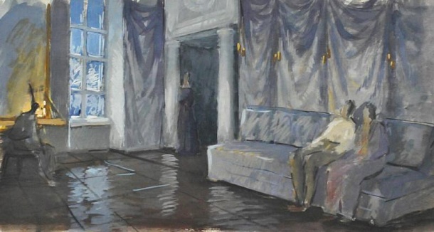 Гостиная в доме Ростовых