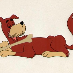 Пес с костью