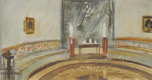 Диванная в доме Ростовых в Москве