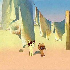 Щенок и Гав сидят во дворе