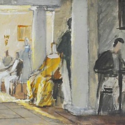 Появление Наташи в гостиной