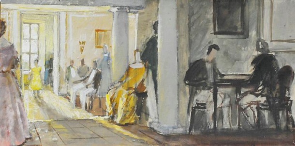 Появление Наташи в гостиной