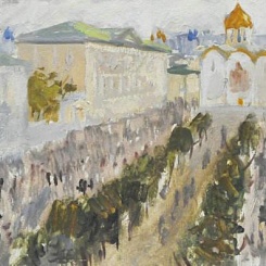 Садово-Спасская. Жители покидают Москву