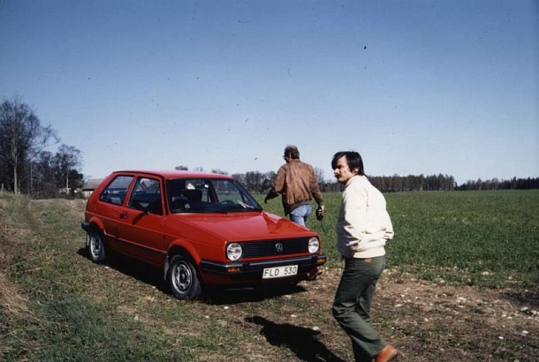 Режиссер Андрей Тарковский на выборе натуры на острове Готланд