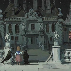 Герда и вороны у дворца