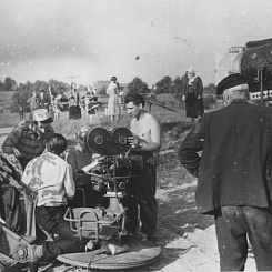 Рабочий момент съемок