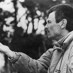 Режиссер Андрей Тарковский на съемочной площадке