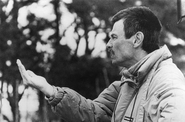 Режиссер Андрей Тарковский на съемочной площадке
