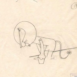 Фазы движения персонажа "Бонифаций с сачком"