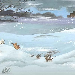 Гав и Щенок катятся с горки