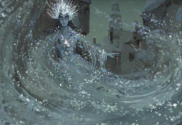 Проход Снежной королевы по городу