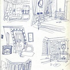 Интерьеры комнат в усадьбе: спальня