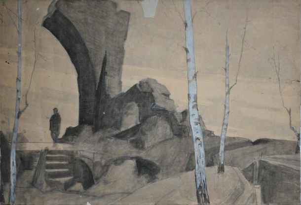 Пепелище. Разрушенная церковь