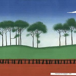 Железная дорога (два варианта фона с незначительными различиями)