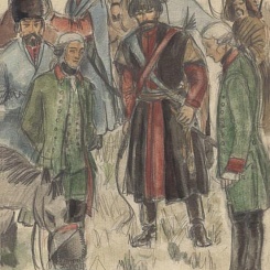 Гринев, Швабрин и Пугачев