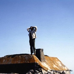 Режиссер Андрей Тарковский на выборе натуры на острове Готланд