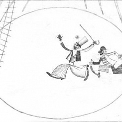 Клоуны на арене цирка