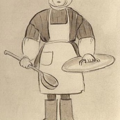 Повариха Тоська. Кухня-навес